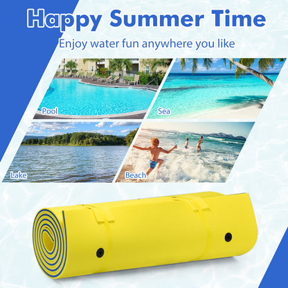 3 Layer Floating Water Pad Foam Mat, Yellow Swimming at Gallery Canada