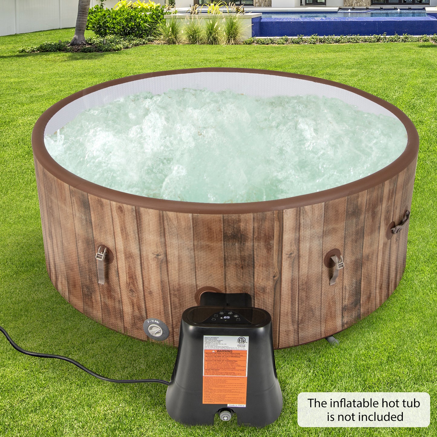 1350W Electric Heater Pump, Touch Panel, LED Display, Black Swimming Pools at Gallery Canada