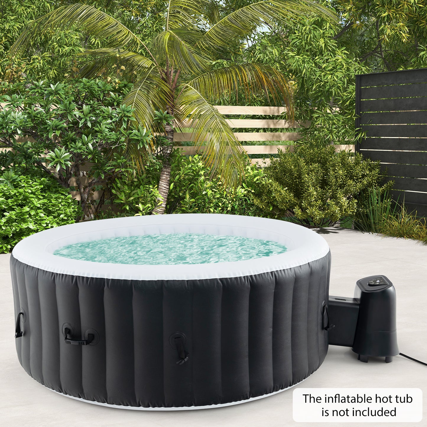 1350W Electric Heater Pump, Touch Panel, LED Display, Black Swimming Pools at Gallery Canada