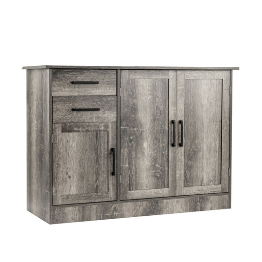Buffet Storage Cabinet  Kitchen Sideboard with 2 Drawers, Gray - Gallery Canada