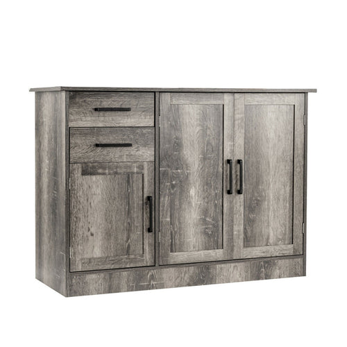 Buffet Storage Cabinet  Kitchen Sideboard with 2 Drawers, Gray