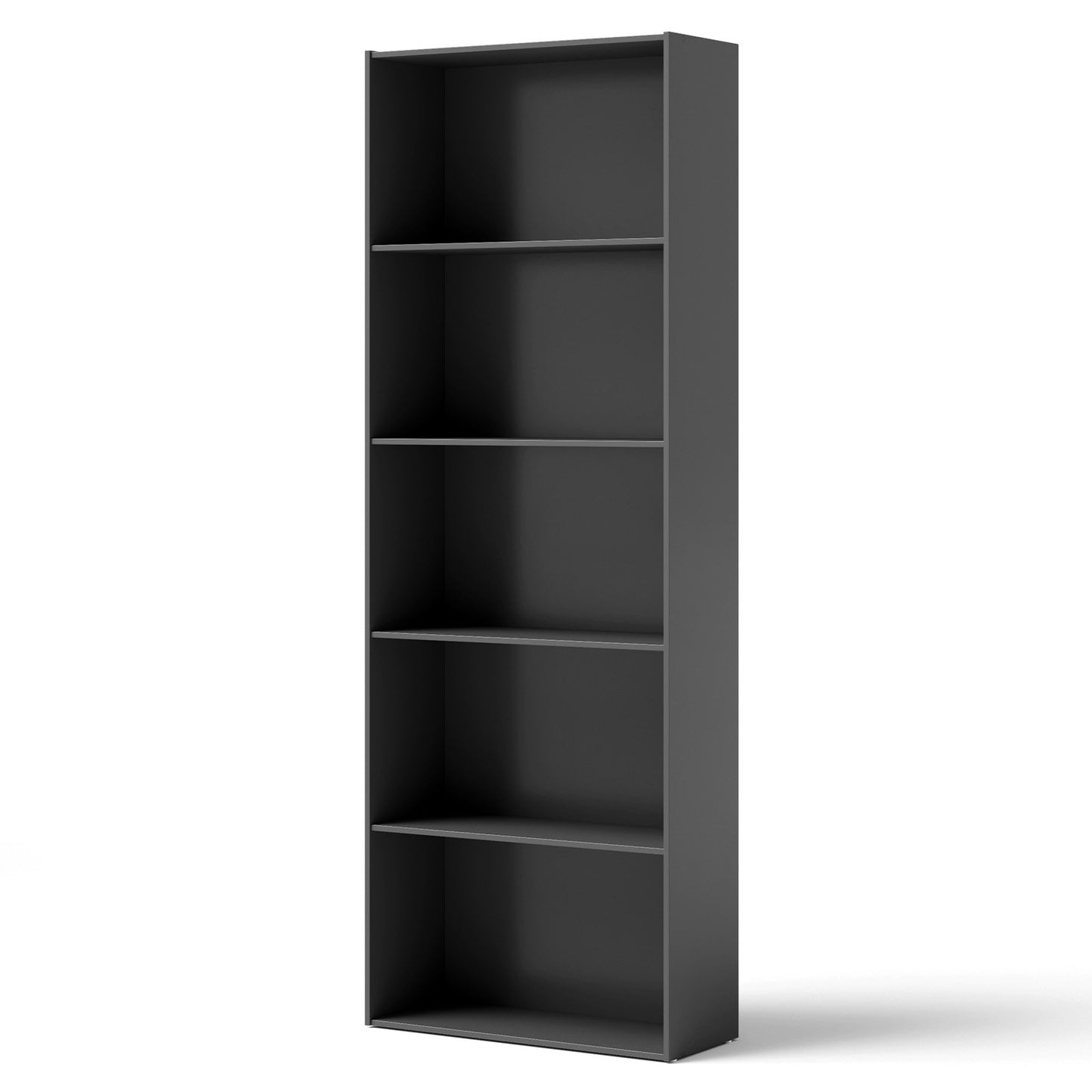 5-Shelf Storage Bookcase Modern Multi-Functional Display Cabinet Furniture, Black - Gallery Canada