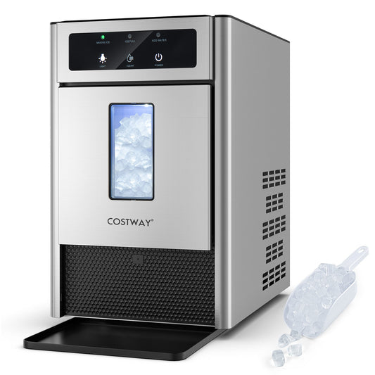 Countertop Nugget Ice Maker with Ice Scoop and Water Tray - Gallery Canada