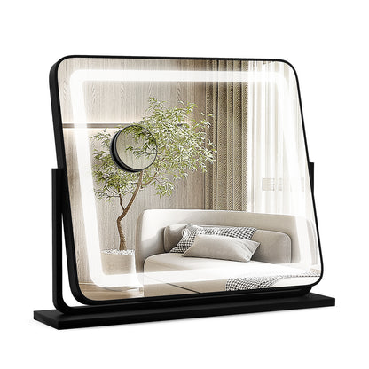 360° Rotatable Vanity Mirror, 3 Color Lighting Modes, Touch Control, Black Mirrors at Gallery Canada