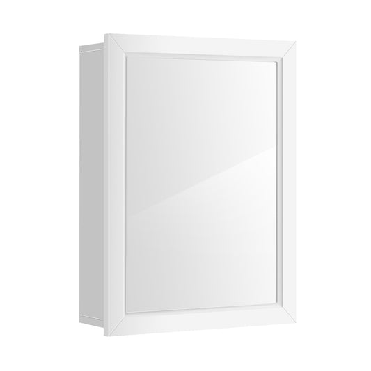 Wall Mounted Adjustable Medicine Cabinet, White Wall Cabinets White at Gallery Canada