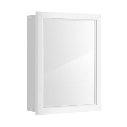 Wall Mounted Adjustable Medicine Cabinet, White