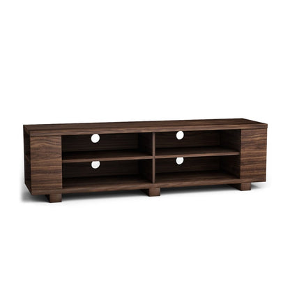 59 Inch Console Storage Entertainment Media Wood TV Stand, Walnut - Gallery Canada