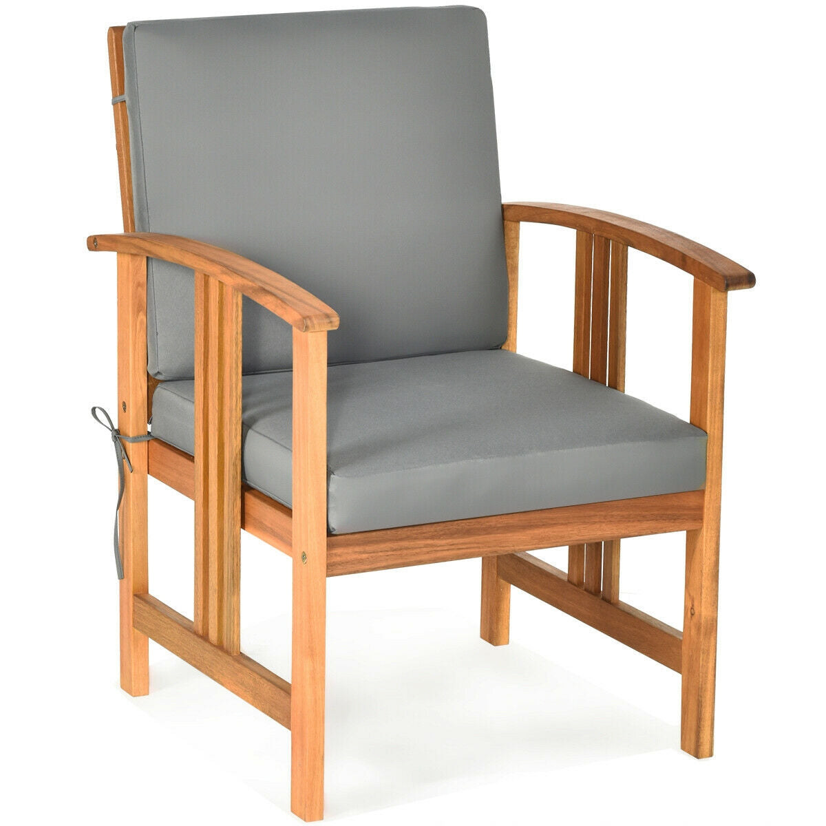 3 Pcs Solid Wood Outdoor Patio Sofa Furniture Set, Gray Patio Conversation Sets at Gallery Canada