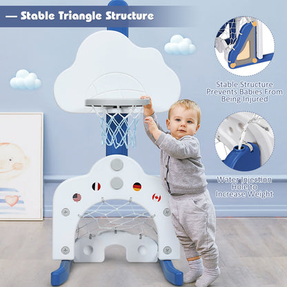 3-in-1 Kids Basketball Hoop Set with Balls, White Toy Sports at Gallery Canada