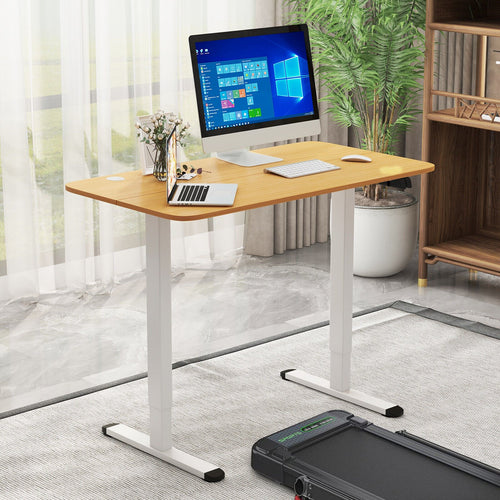 Electric Standing Desk Adjustable Stand up Computer Desk Anti-collision, Natural