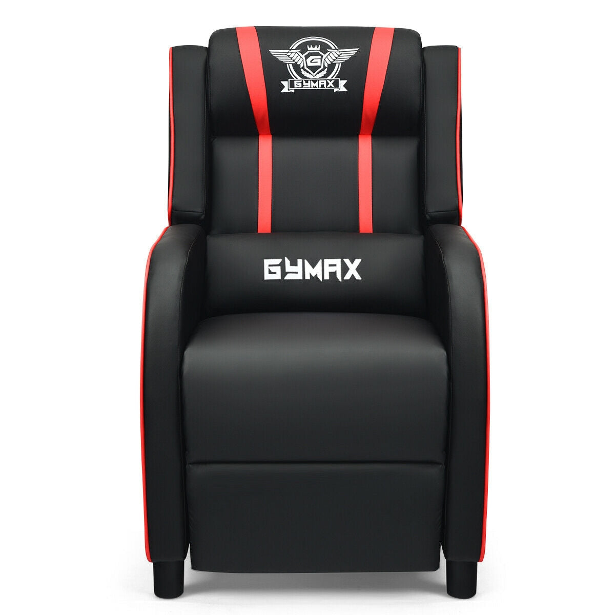 Massage Racing Gaming Single Recliner Chair, Red Gaming Chairs at Gallery Canada