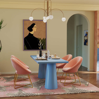 4-Piece Kitchen & Dining Bundle: Modern Velvet Accent Chair (Set of 2) + Height Adjustable Bar Stools (Set of 2) Kitchen & Dining at Gallery Canada