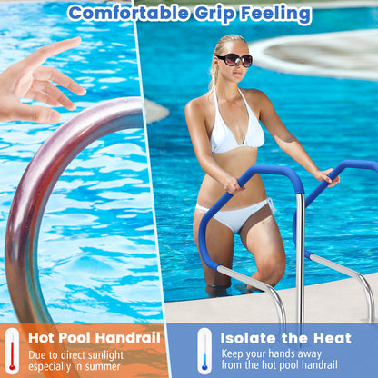 48x34 In. Swimming Pool Handrail, 316 Stainless Steel
