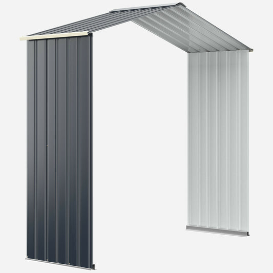 Outdoor Storage Shed Extension Kit, 7 Feet Width, Gray Sheds & Outdoor Storage Gray at Gallery Canada