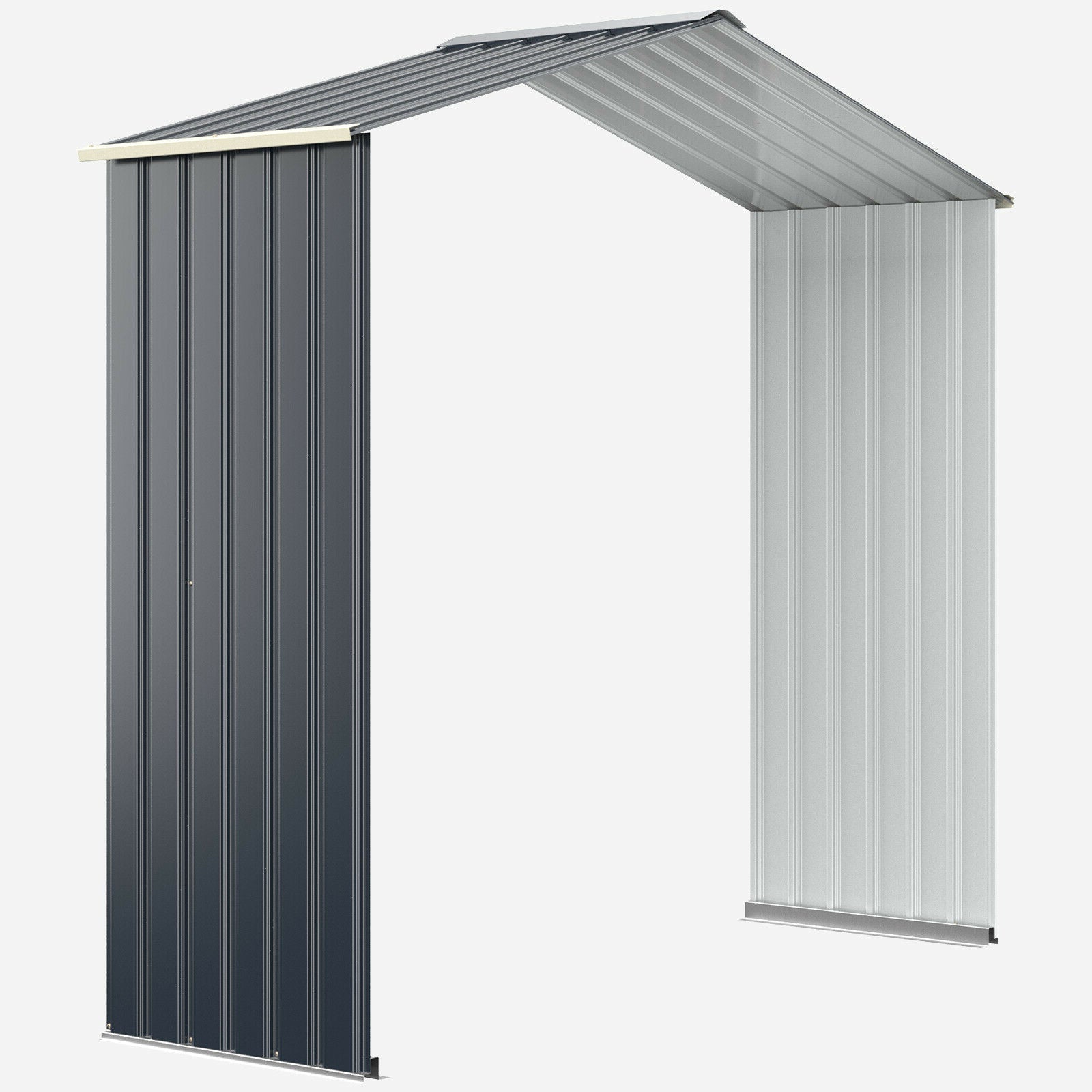 Outdoor Storage Shed Extension Kit for 7 Feet Shed Width, Gray Sheds & Outdoor Storage Gray at Gallery Canada
