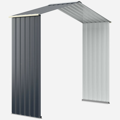 Outdoor Storage Shed Extension Kit for 7 Feet Shed Width, Gray Sheds & Outdoor Storage Gray at Gallery Canada