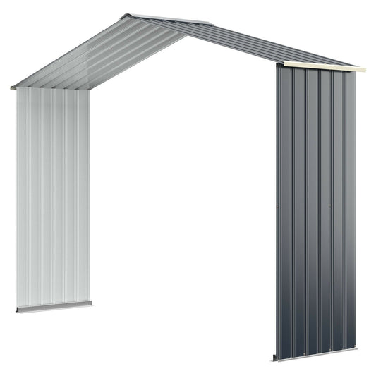Outdoor Storage Shed Extension Kit for 9.1 Feet Shed, Gray Sheds & Outdoor Storage Gray at Gallery Canada