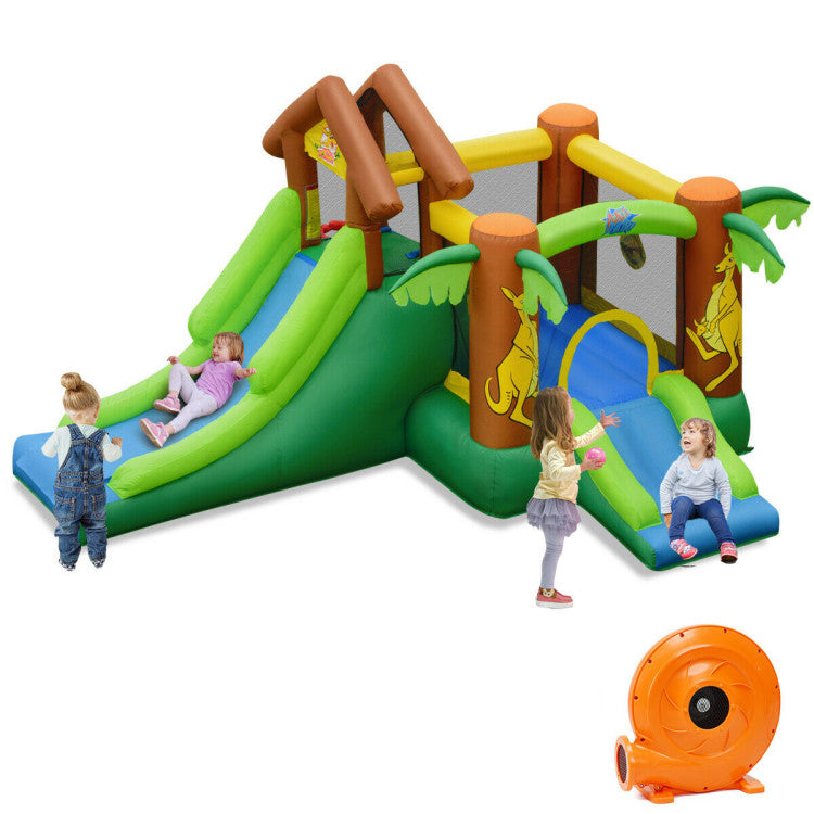 Kids Inflatable Jungle Bounce House Castle, 735W Blower Bounce House Options at Gallery Canada