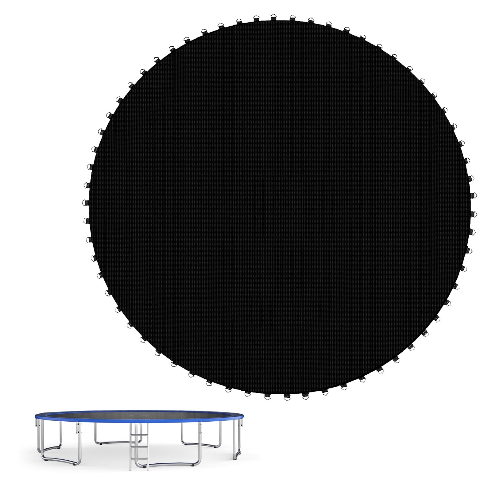 High-Elastic PP Replacement Jumping Mat-10 ft, Black Trampoline Accessories at Gallery Canada