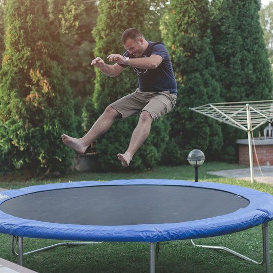 High-Elastic PP Replacement Jumping Mat, 14 ft, Black Trampoline Accessories Black at Gallery Canada