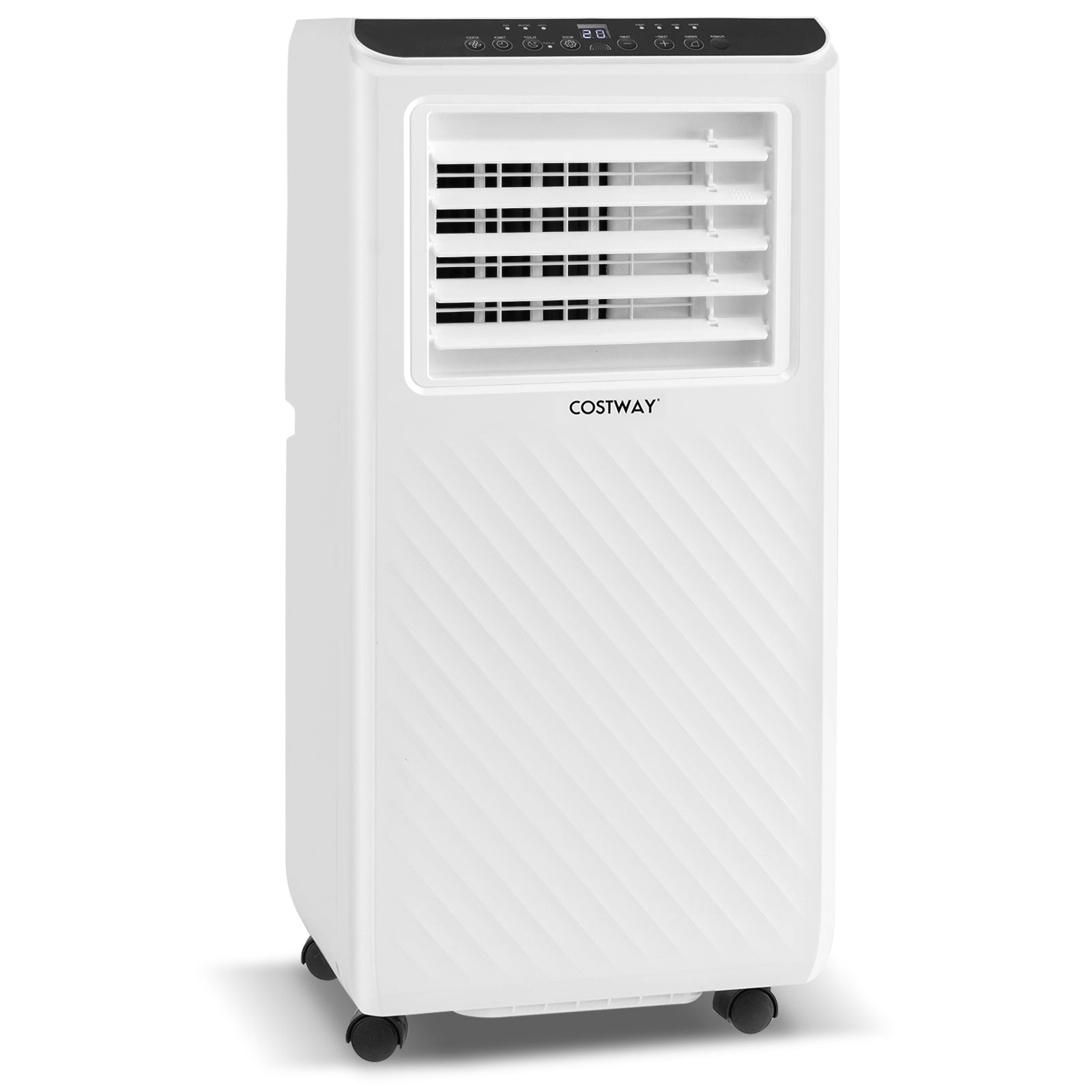 8000 BTU Portable Air Conditioner 3 in 1 Floor AC Unit with Fan and Dehumidifier, White Portable Air Conditioners at Gallery Canada