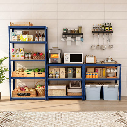 5-Tier Heavy Duty Metal Shelving Unit with 2000 LBS Total Load Capacity, Blue Garages at Gallery Canada