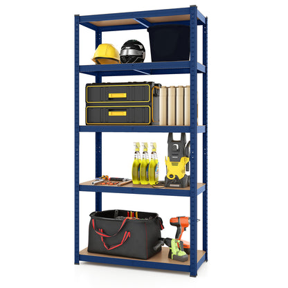 5-Tier Heavy Duty Metal Shelving Unit with 2000 LBS Total Load Capacity, Blue Garages at Gallery Canada