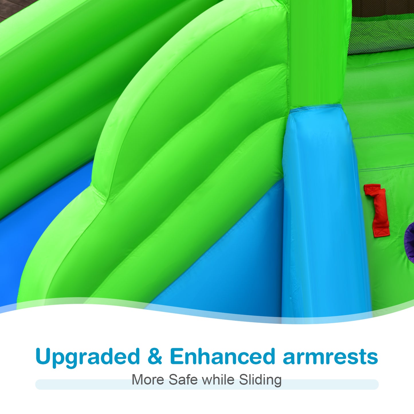 Inflatable Crocodile Style Water Slide Upgraded Kids Bounce Castle with 680W Blower Bounce House at Gallery Canada