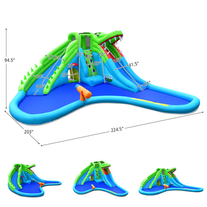 Inflatable Crocodile Style Water Slide Upgraded Kids Bounce Castle with 680W Blower Bounce House at Gallery Canada