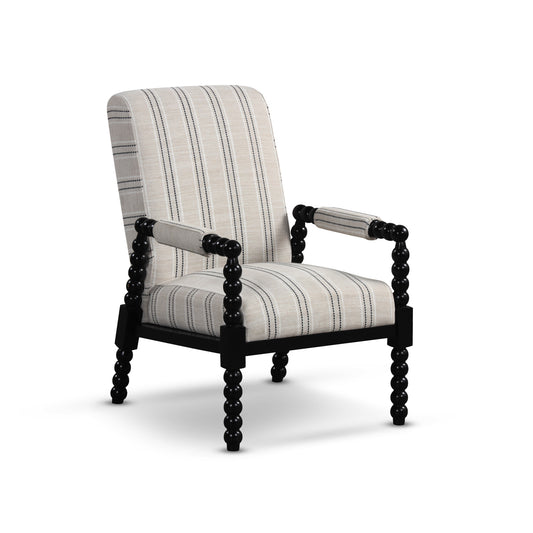 Upholstered Accent Chair with Rubber Wood Frame for Living Room, Beige Accent Chairs Beige at Gallery Canada
