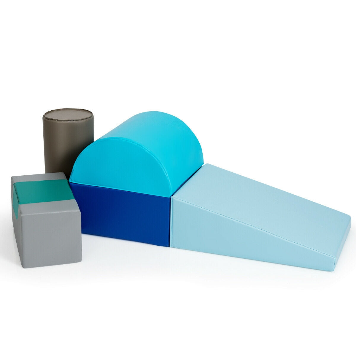 6 Piece Climb Crawl Play Set, Indoor Kids Toddler, Light Blue Climbers & Slides at Gallery Canada