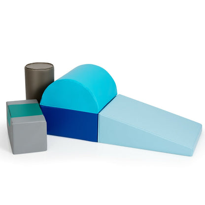 6 Piece Climb Crawl Play Set, Indoor Kids Toddler, Light Blue Climbers & Slides at Gallery Canada