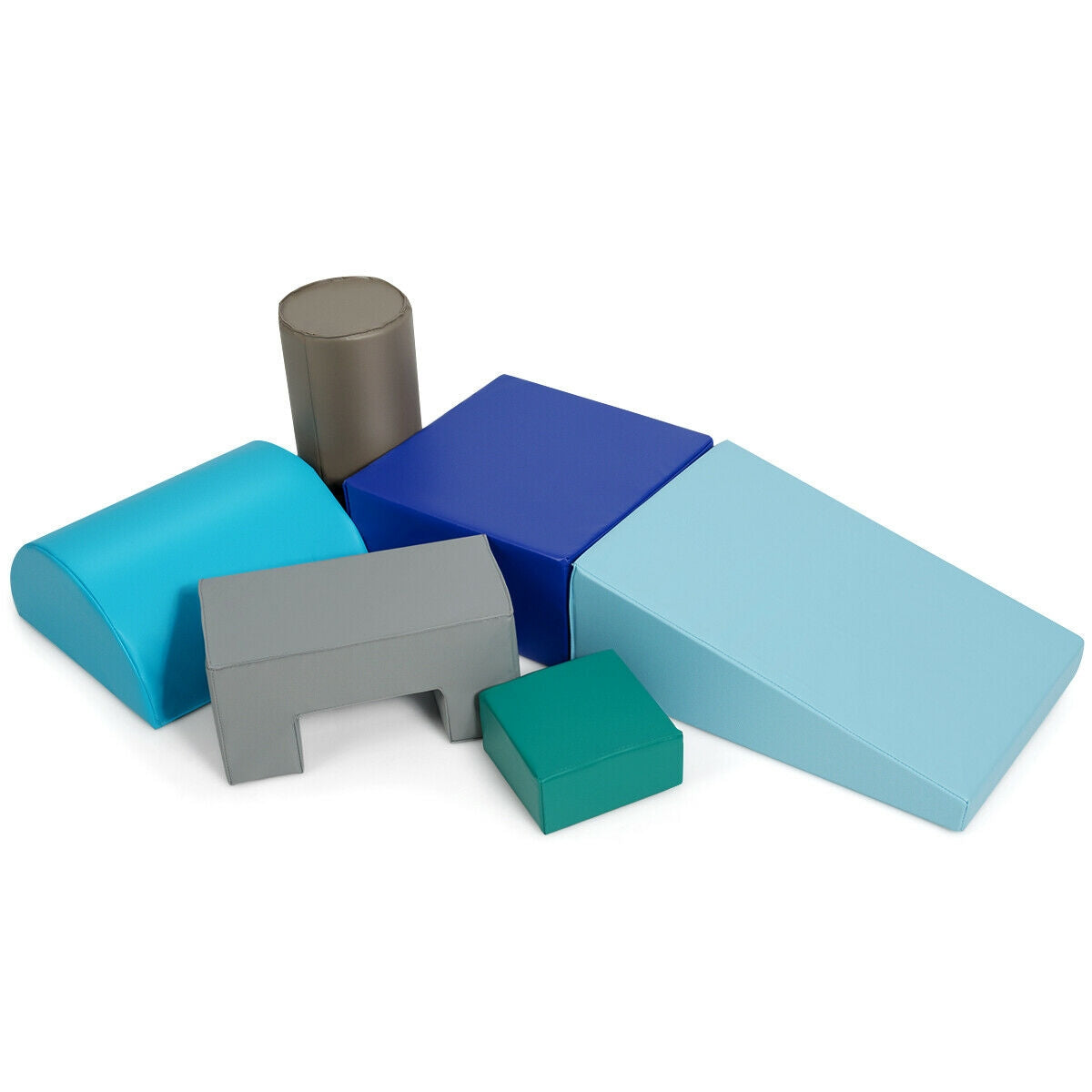 6 Piece Climb Crawl Play Set Indoor Kids Toddler, Light Blue Climbers & Slides at Gallery Canada