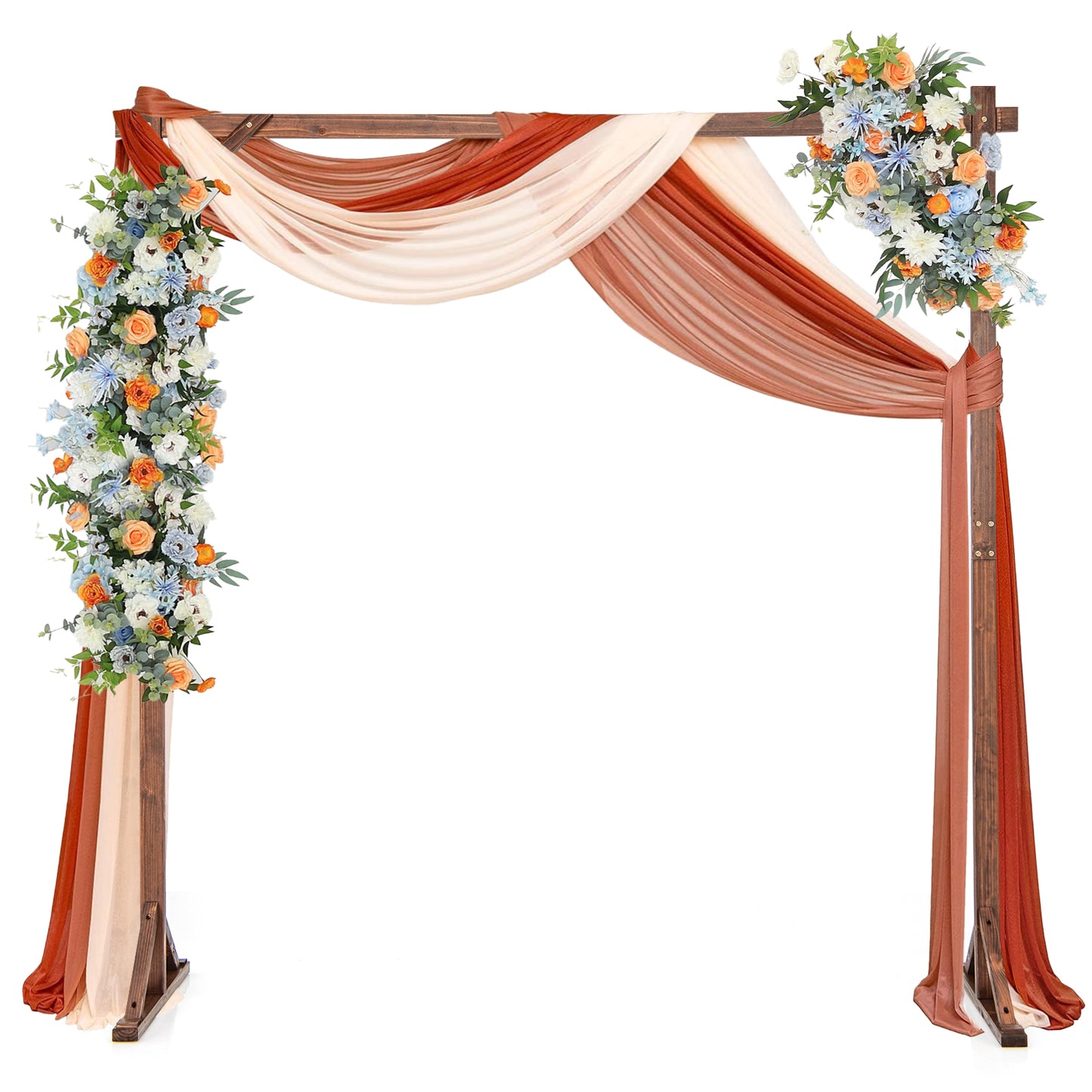 Solid Wood Wedding Arch Arbor, Square Backdrop Stand Outdoor Decor at Gallery Canada