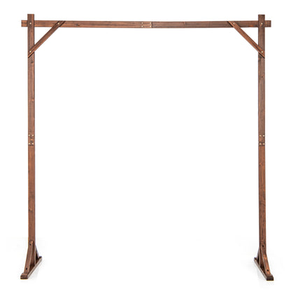 Wooden Wedding Arch Solid Wood Arbor Backdrop Stand for Wedding Ceremony-Square Outdoor Decor at Gallery Canada