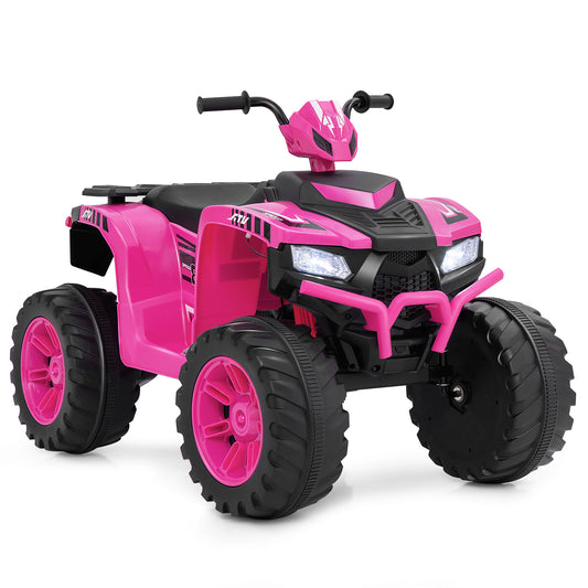 24V Kids Electric ATV, For Toddlers 3-8 Years, Pink Powered Ride On Toys Pink at Gallery Canada