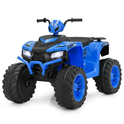 24V Kids Ride-On Electric ATV with Wireless Connection for Toddlers 3-8 Years Old, Blue Powered Ride On Toys at Gallery Canada