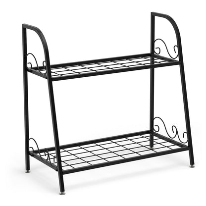 2-Tier Patio Metal Plant Stand Plant Stands Options at Gallery Canada