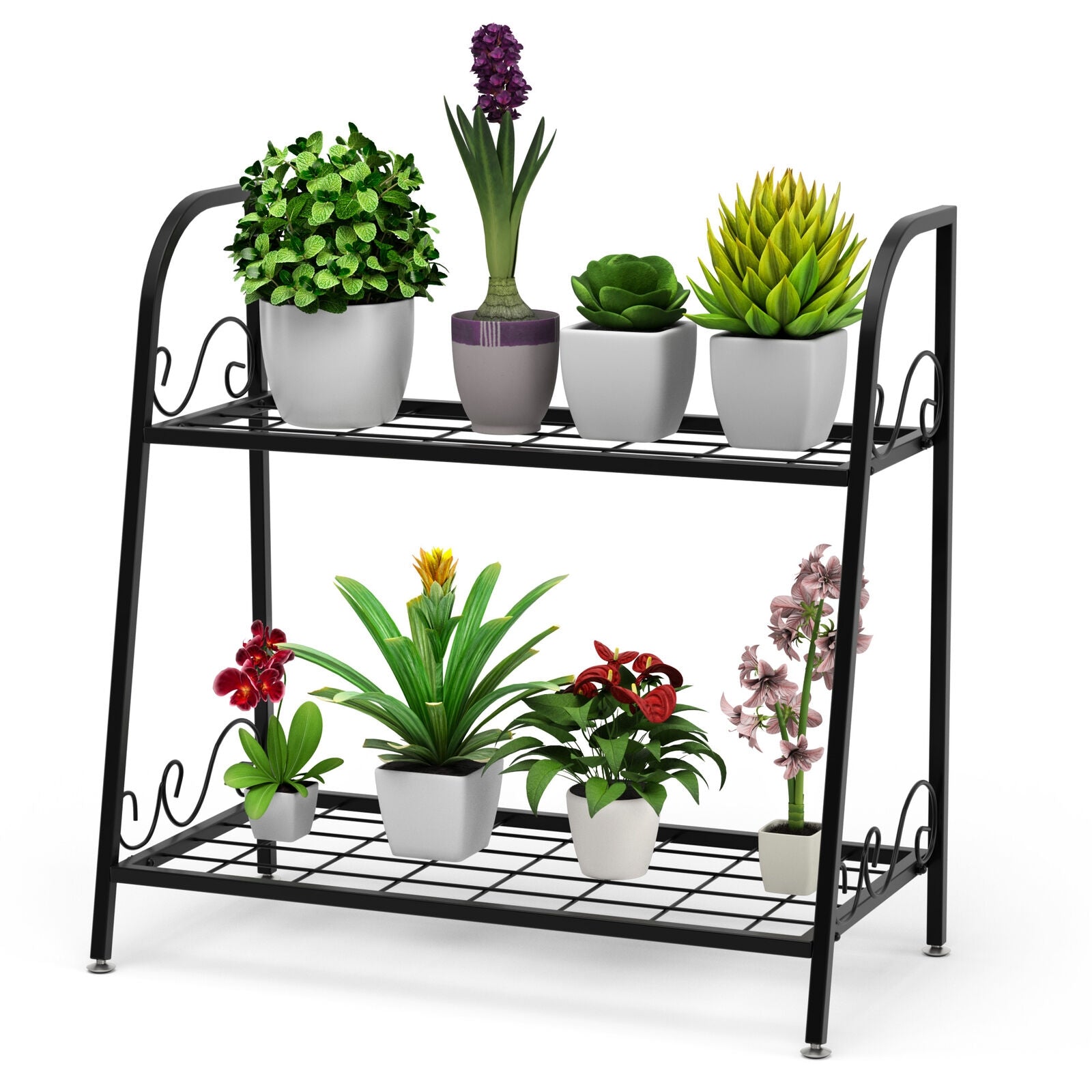 2-Tier Patio Metal Plant Stand Plant Stands at Gallery Canada