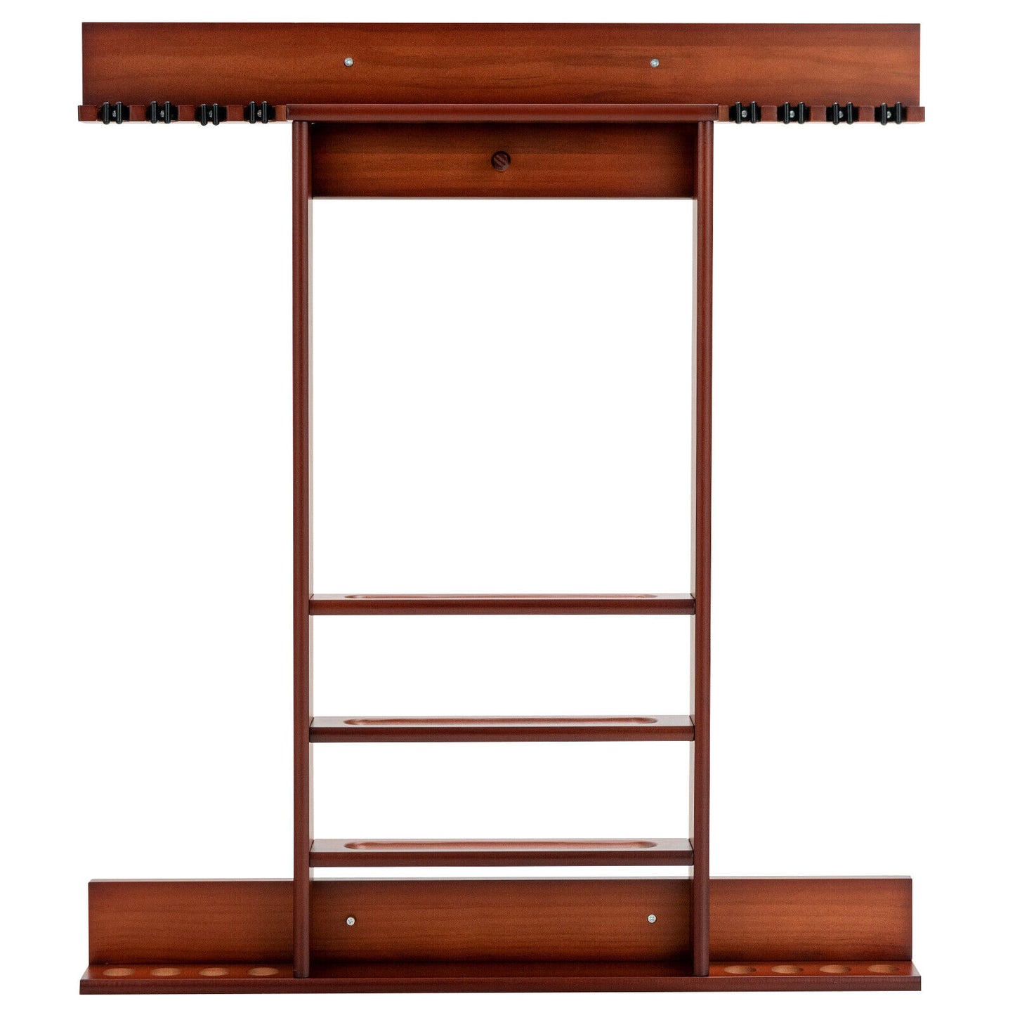 Wall-mounted Billiards Pool Cue Rack Only, Brown Game Room at Gallery Canada