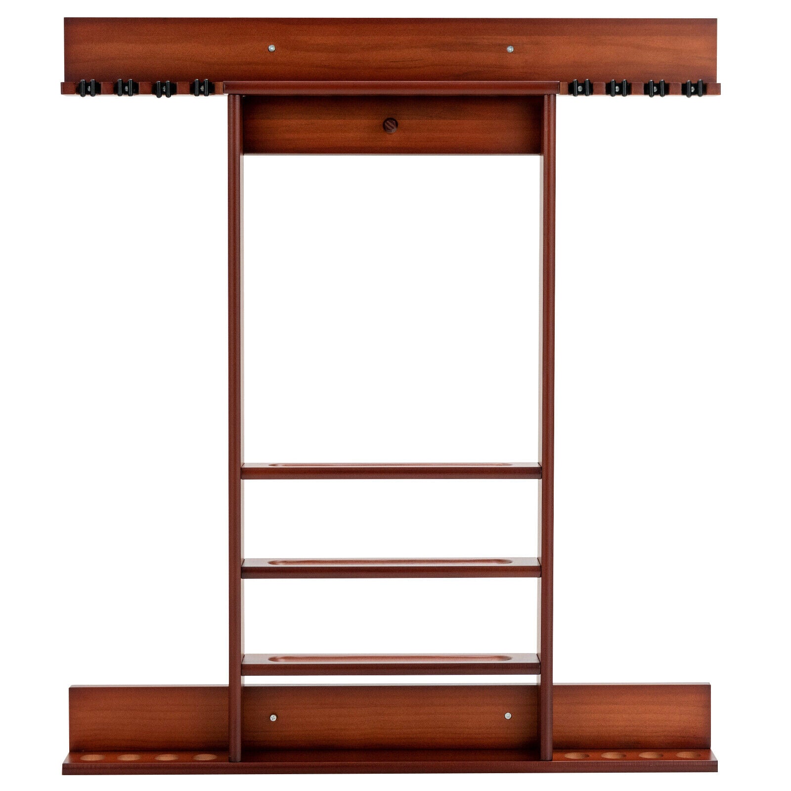 Wall-mounted Billiards Pool Cue Rack Only, Brown Game Room at Gallery Canada