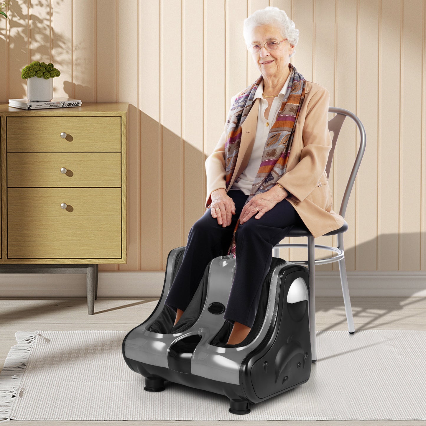 Foot and Calf Massager Shiatsu Foot Massager Machine with Tilt Base, Gray Foot Massager at Gallery Canada