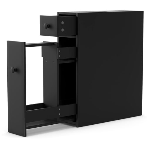 Bathroom Cabinet, Space Saver Storage Organizer, Black
