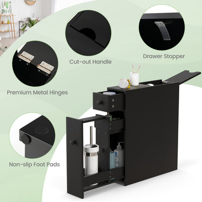 Bathroom Cabinet, Space Saver Storage Organizer, Black Floor Cabinets at Gallery Canada