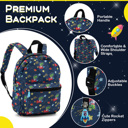 5 Piece Kids Luggage Set with Backpack Neck Pillow Name Tag Lunch Bag, Dark Blue Kids Luggage at Gallery Canada