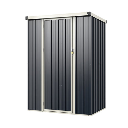 4 x 3 FT Metal Outdoor Storage Shed, Lockable Door, Gray Sheds & Outdoor Storage at Gallery Canada