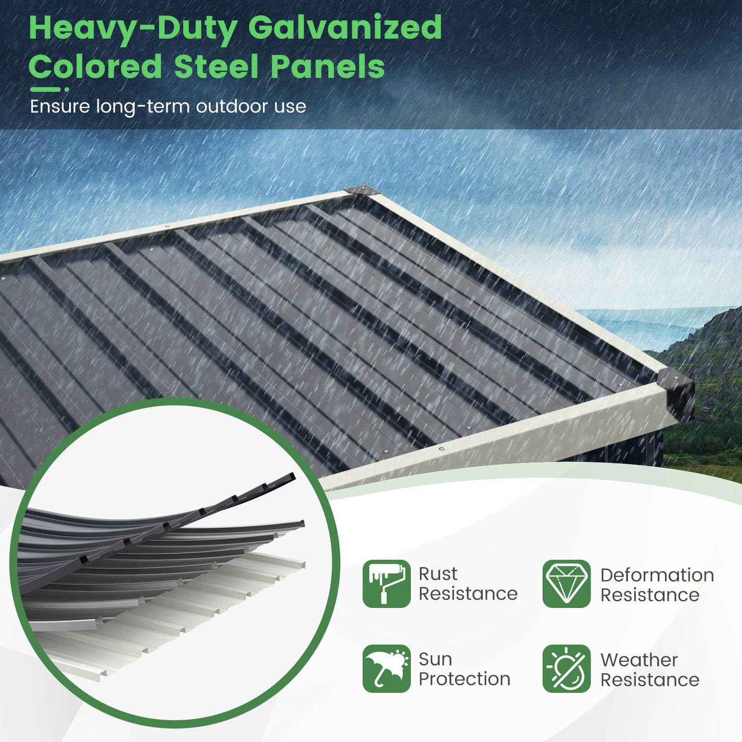 4 x 3 FT Metal Outdoor Storage Shed with Lockable Door, Gray Sheds & Outdoor Storage at Gallery Canada