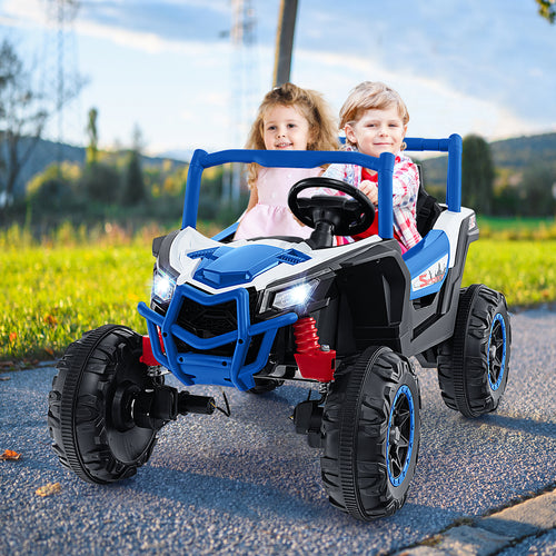 2-Seater Kids Ride on UTV with 2.4G Remote Control for over 3 Years Old Children, Navy