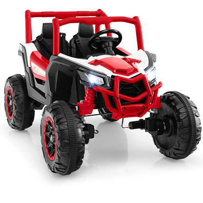 2-Seater Kids Ride on UTV with 2.4G Remote Control for over 3 Years Old Children, Red Powered Ride On Toys at Gallery Canada