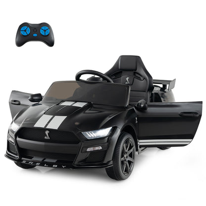 12V Licensed Ford Mustang Shelby GT500 Kids Ride on Car with Remote Control for Kids Aged 3-8, Black Powered Ride On Toys Black at Gallery Canada
